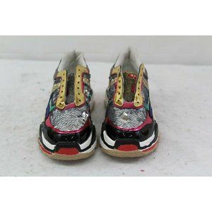 AS IS Auroral sz 6-6.5? multi-color sequin tennis